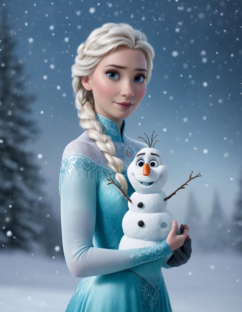 08509-83055647-cinematic film still princess elsa holding a snowman, snowy background, meme, _lora_AwkwardCatPhotoXL_0.75_ (projected inset of.png